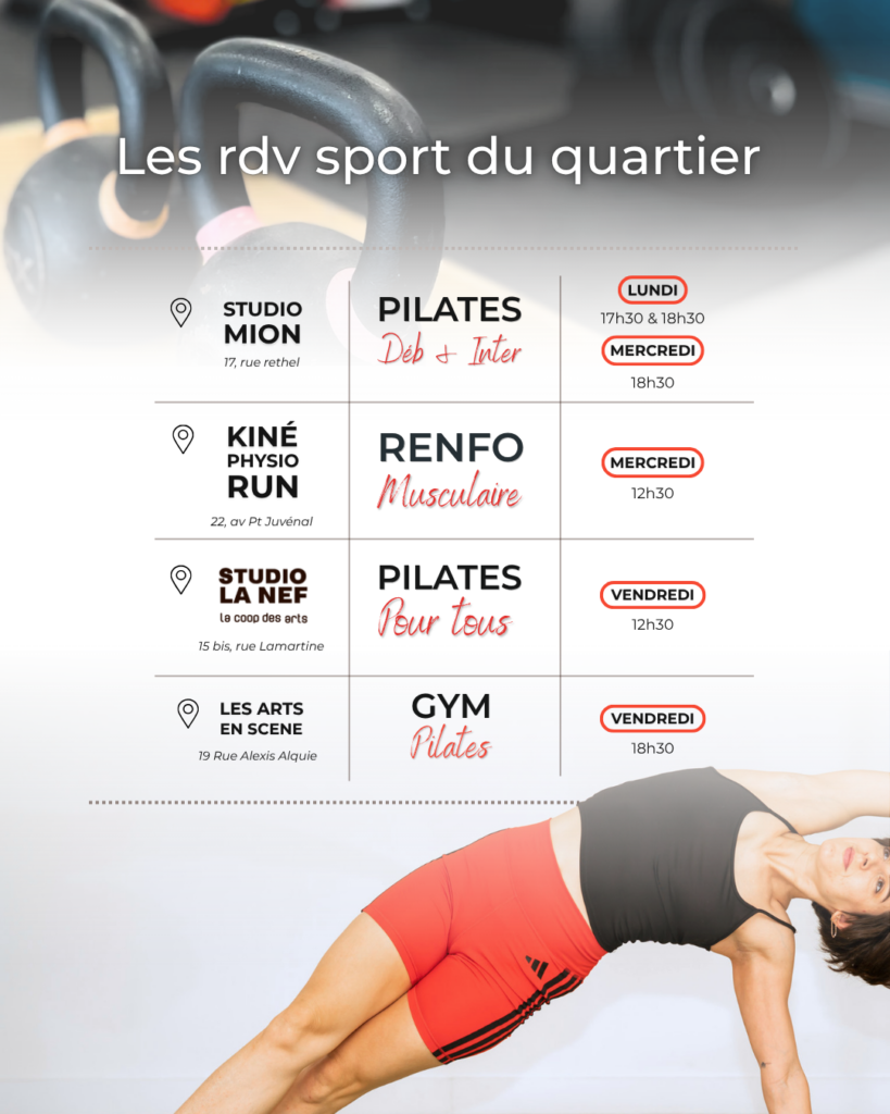 Rentrée sportive Pilates renforcement musculaire gym Pilates